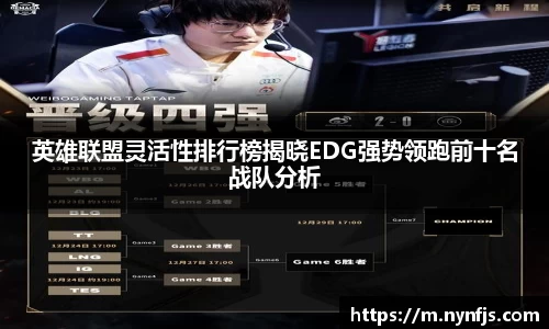 英雄联盟灵活性排行榜揭晓EDG强势领跑前十名战队分析